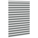 Vidaxl Zebra Roller Blind 165x230 CM Tygbredd 160,9 cm mörkgrå