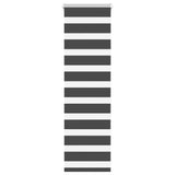 VidaXL store enrouleur zèbre 40x100 cm largeur de tissu 35,9 cm noir