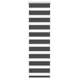 VidaXL store enrouleur zèbre 50x100 cm largeur de tissu 45,9 cm noir