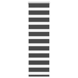 VidaXL store enrouleur zèbre 55x100 cm largeur de tissu 50,9 cm noir