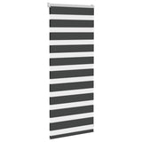 VidaXL store enrouleur zèbre 60x100 cm largeur de tissu noir 55,9 cm
