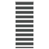 VidaXL store enrouleur zèbre 65x100 cm largeur de tissu 60,9 cm noir