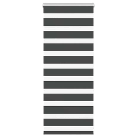 VidaXL store enrouleur zèbre 65x100 cm largeur de tissu 60,9 cm noir
