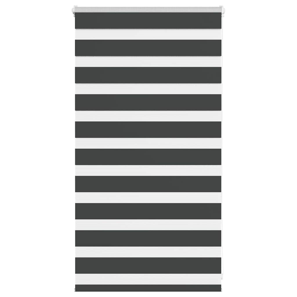 Vidaxx store enrouleur zèbre 85x100 cm largeur de tissu 80,9 cm noir
