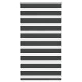 Vidaxx store enrouleur zèbre 85x100 cm largeur de tissu 80,9 cm noir