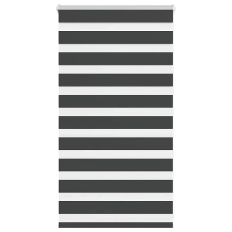 Vidaxx store enrouleur zèbre 85x100 cm largeur de tissu 80,9 cm noir