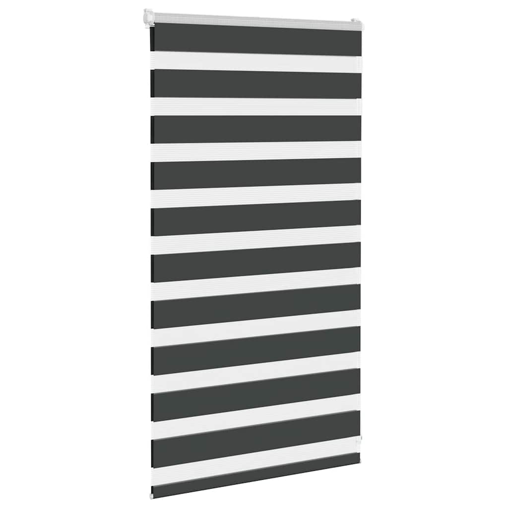 Vidaxx store enrouleur zèbre 85x100 cm largeur de tissu 80,9 cm noir