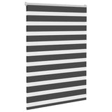 Vidaxl Zebra Roller Blind 105x100 cm Stoffbredde 100,9 cm svart