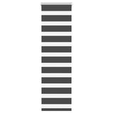 VidaXL store enrouleur zèbre 40x150 cm largeur de tissu 35,9 cm noir