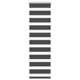 VidaXL store enrouleur zèbre 45x150 cm largeur de tissu 40,9 cm noir