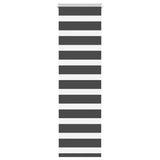 VidaXL store enrouleur zèbre 50x150 cm largeur de tissu 45,9 cm noir