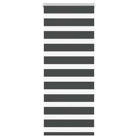 VidaXL store enrouleur zèbre 60x150 cm largeur de tissu noir 55,9 cm