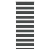 VidaXL store enrouleur zèbre 65x150 cm largeur de tissu 60,9 cm noir