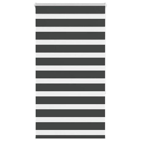 VidaXL store enrouleur zèbre 75x150 cm largeur de tissu 70,9 cm noir