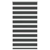 VidaXL store enrouleur zèbre 85x150 cm largeur de tissu 80,9 cm noir