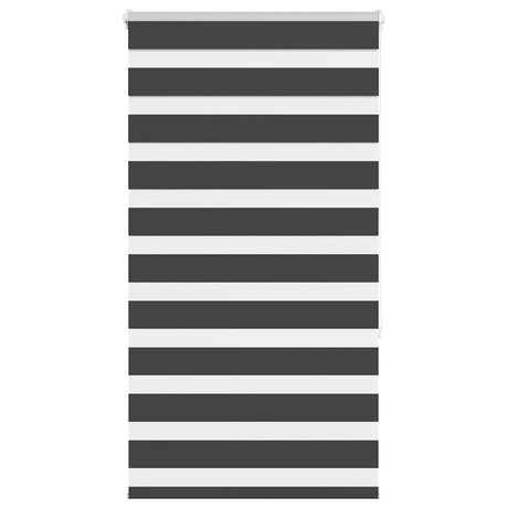 VidaXL store enrouleur zèbre 85x150 cm largeur de tissu 80,9 cm noir