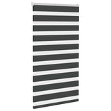 VidaXL store enrouleur zèbre 85x150 cm largeur de tissu 80,9 cm noir