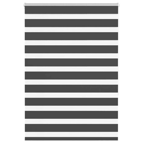 VidaXL store enrouleur zèbre 95x150 cm largeur de tissu 90,9 cm noir