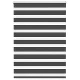VidaXL store enrouleur zèbre 110x150 cm largeur de tissu 105,9 cm noir