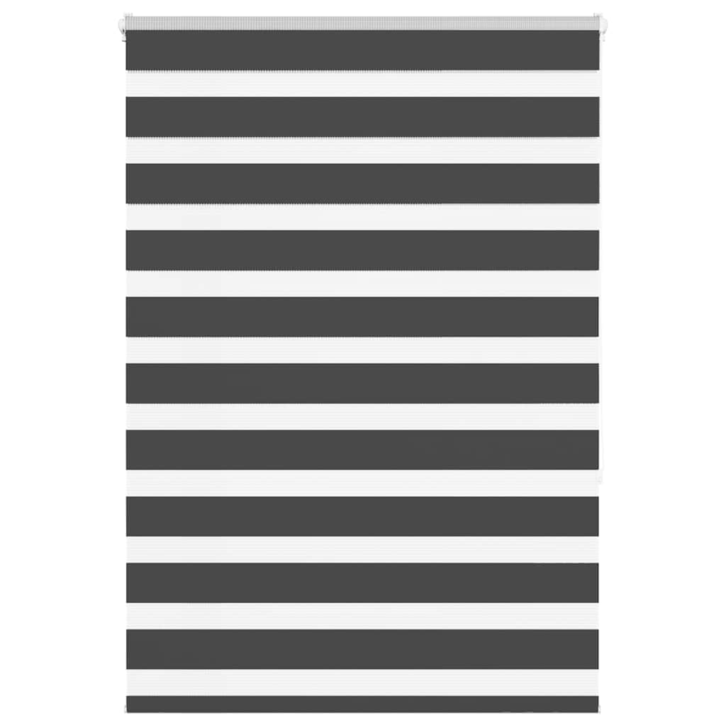Vidaxx store enrouleur zèbre 115x150 cm largeur de tissu 110,9 cm noir