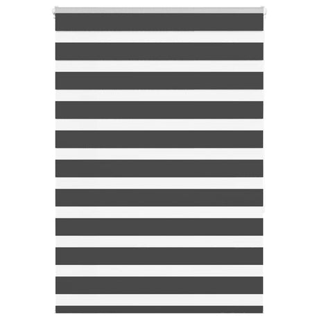 Vidaxx store enrouleur zèbre 115x150 cm largeur de tissu 110,9 cm noir
