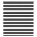 VidaXL store enrouleur zèbre 135x150 cm largeur de tissu 130,9 cm noir