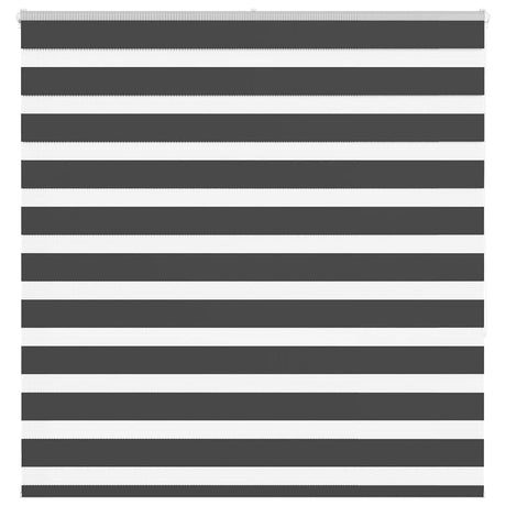 VidaXL store enrouleur zèbre 140x150 cm largeur de tissu 135,9 cm noir