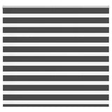 VidaXL store enrouleur zèbre 155x150 cm largeur de tissu 150,9 cm noir