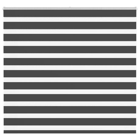VidaXL store enrouleur zèbre 155x150 cm largeur de tissu 150,9 cm noir