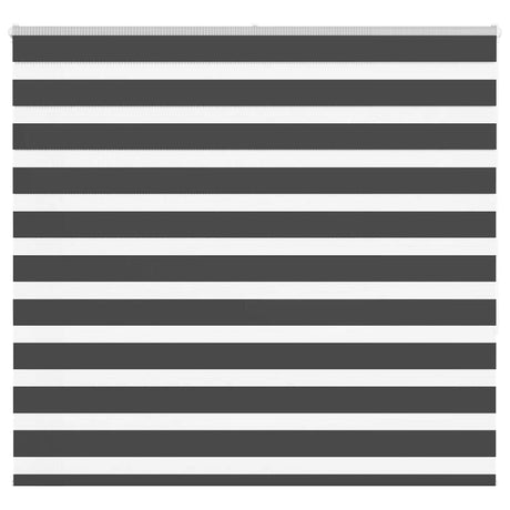 VidaXL store enrouleur zèbre 160x150 cm largeur de tissu 155,9 cm noir
