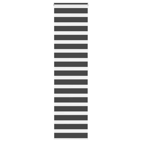 VidaXL store enrouleur zèbre 60x200 cm largeur de tissu noir 55,9 cm