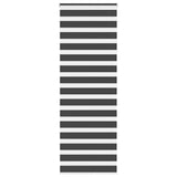 VidaXL store enrouleur zèbre 70x200 cm largeur de tissu 65,9 cm noir