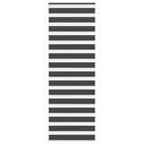 VidaXL store enrouleur zèbre 75x200 cm largeur de tissu 70,9 cm noir