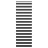 VidaXL store enrouleur zèbre 85x200 cm largeur de tissu 80,9 cm noir