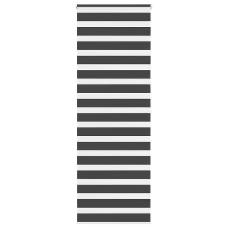 VidaXL store enrouleur zèbre 85x200 cm largeur de tissu 80,9 cm noir