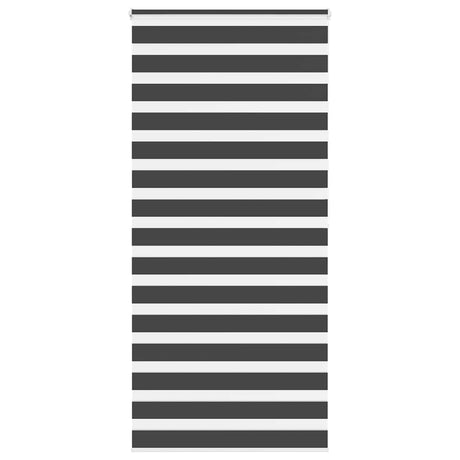 VidaXL store enrouleur zèbre 100x200 cm largeur de tissu 95,9 cm noir