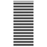 VidaXL store enrouleur zèbre 105x200 cm largeur de tissu 100,9 cm noir