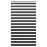 VidaXL store enrouleur zèbre 120x200 cm largeur de tissu 115,9 cm noir