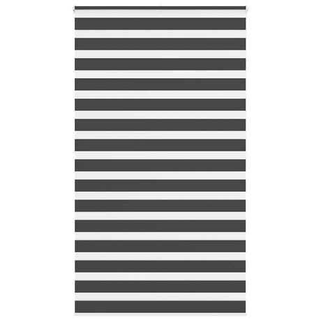 VidaXL store enrouleur zèbre 120x200 cm largeur de tissu 115,9 cm noir