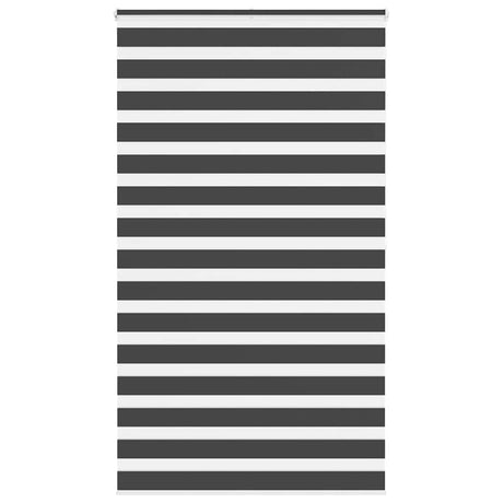 VidaXL store enrouleur zèbre 135x200 cm largeur de tissu 130,9 cm noir