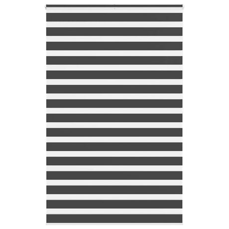 VidaXL store enrouleur zèbre 140x200 cm largeur de tissu 135,9 cm noir