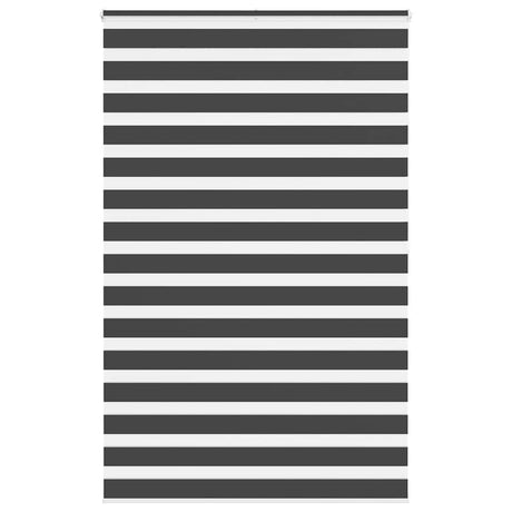 VidaXL store enrouleur zèbre 145x200 cm largeur de tissu 140,9 cm noir