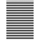 VidaXL store enrouleur zèbre 155x200 cm largeur de tissu 150,9 cm noir