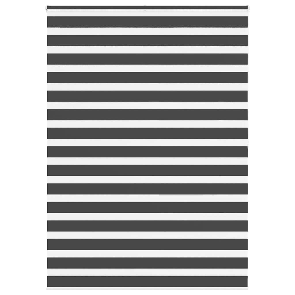 VidaXL store enrouleur zèbre 160x200 cm largeur de tissu 155,9 cm noir