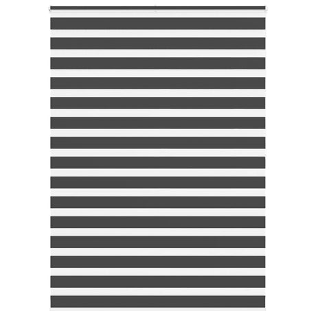 VidaXL store enrouleur zèbre 160x200 cm largeur de tissu 155,9 cm noir