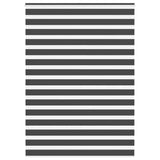 VidaXL store enrouleur zèbre 165x200 cm largeur de tissu 160,9 cm noir