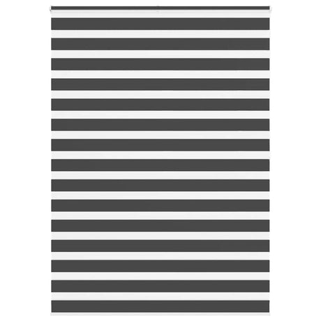 VidaXL store enrouleur zèbre 165x200 cm largeur de tissu 160,9 cm noir