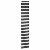 VidaXL store enrouleur zèbre 40x230 cm largeur de tissu 35,9 cm noir