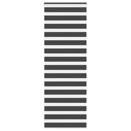 VidaXL store enrouleur zèbre 70x230 cm largeur de tissu 65,9 cm noir