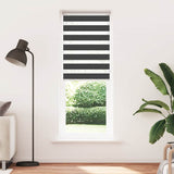 Vidaxl Zebra Roller Blind 80x230 cm Tygbredd 75,9 cm svart